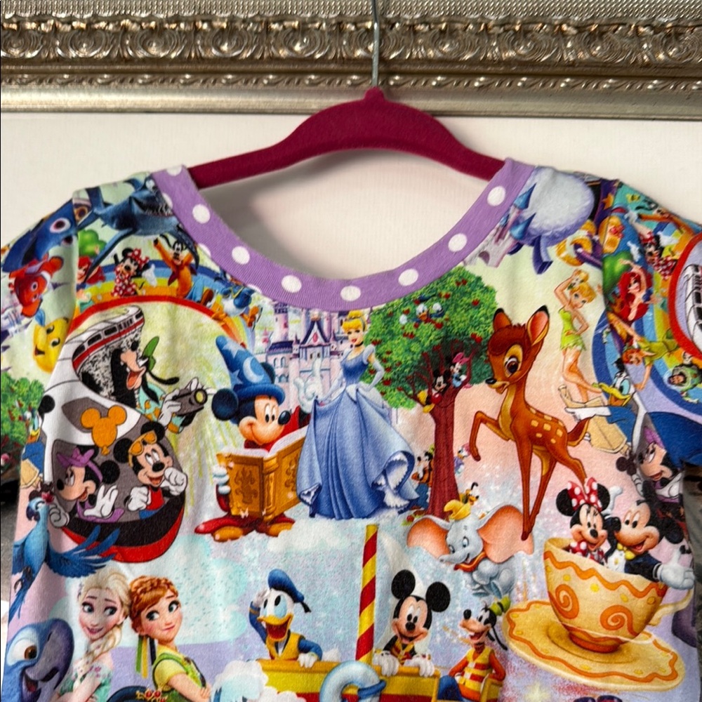 Handmade in USA Disney Character Kids Short Sleeve Tee - Picture 2 of 5